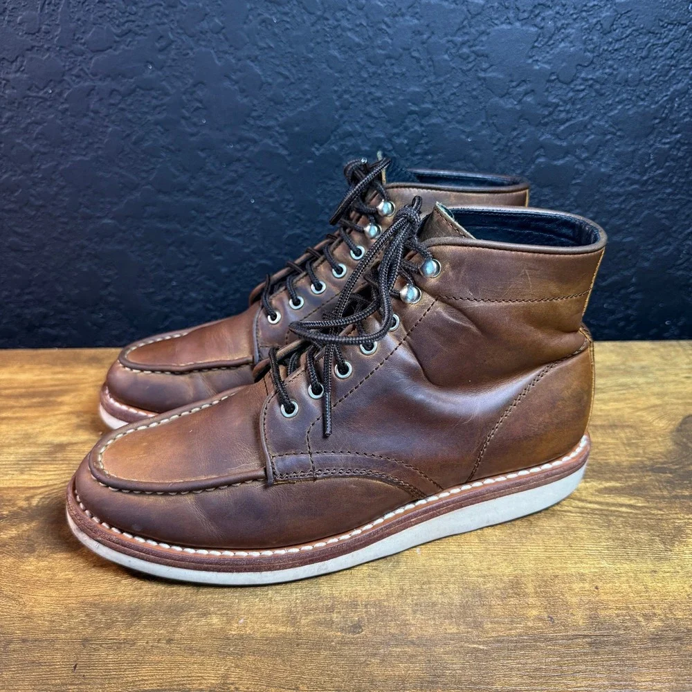 Thursday Diplomat Arizona Adobe‎ Leather Moc Toe Boot Mens Size 7 US